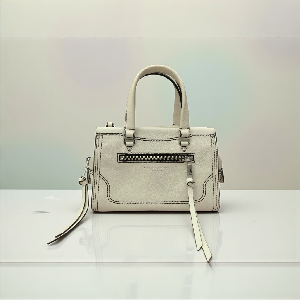Marc Jacobs Mini Cruiser Satchel/Crossbody Bag. Off White